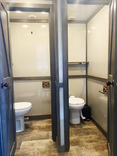 Mobile Toilet Trailer Interior