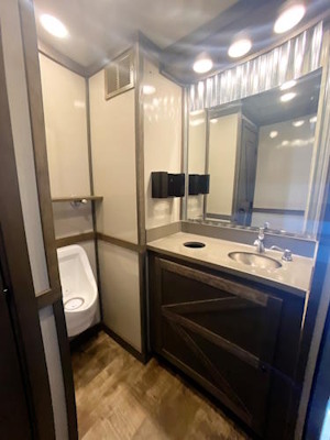 Mobile Toilet Trailer Interior